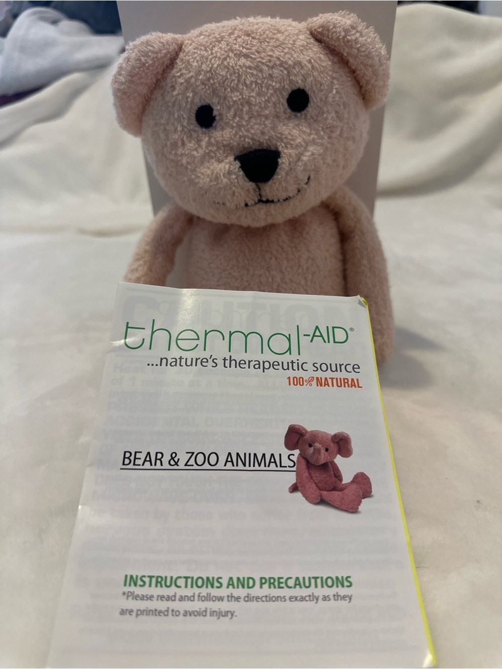 Pink Bella The Bear Plush Heating and Cooling Pack